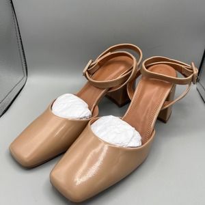 ASOS Design Stelle block heel beige sz11